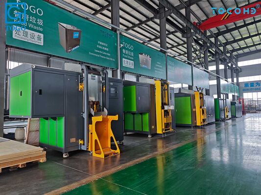TOGO TG-CC-200S 200 кг/день Удаление пищевых отходов без запаха и управляемая ПЛК компостирующая машина для кухонных отходов